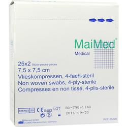VLIESKOMPRESSEN 7.5X7.5STE