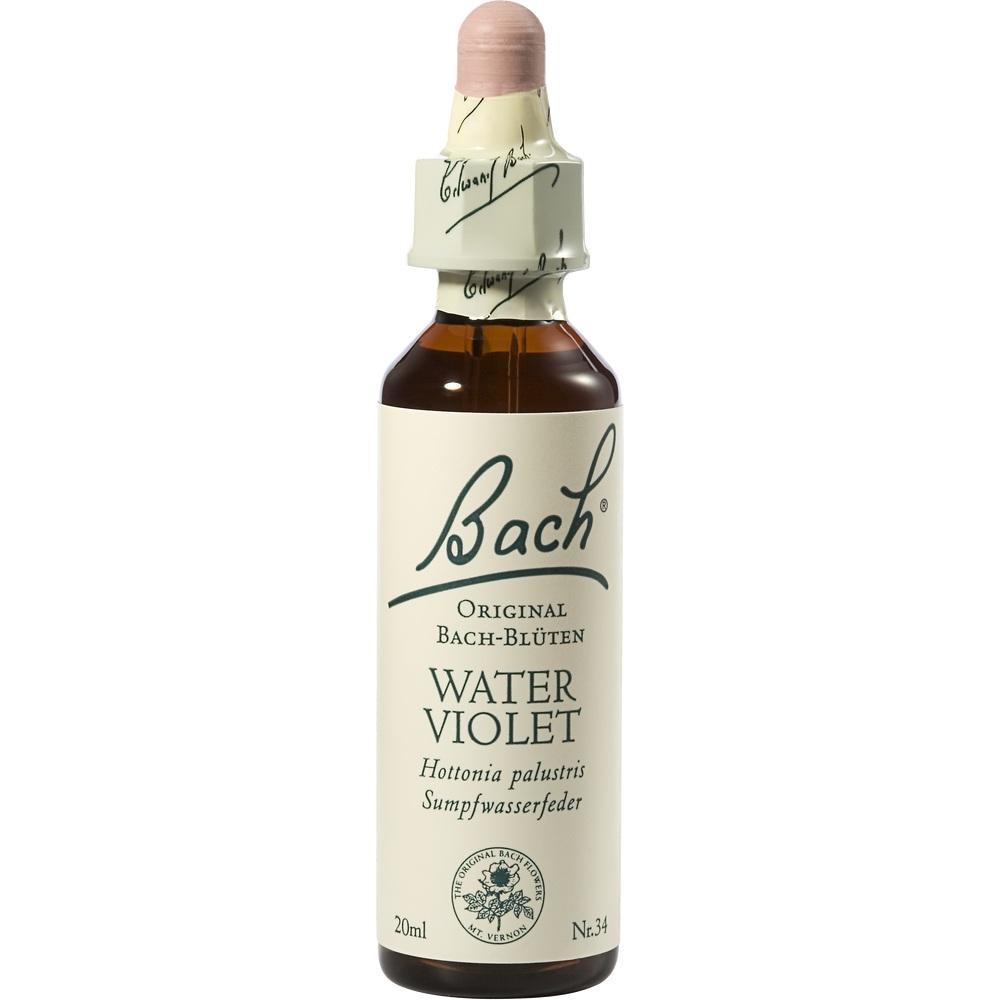 Eine kleine Flasche Bach-Blüten-Essenz namens "Water Violet".