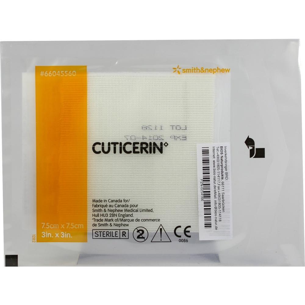 Eine sterile Verpackung für eine Cuticerin-Wundauflage.