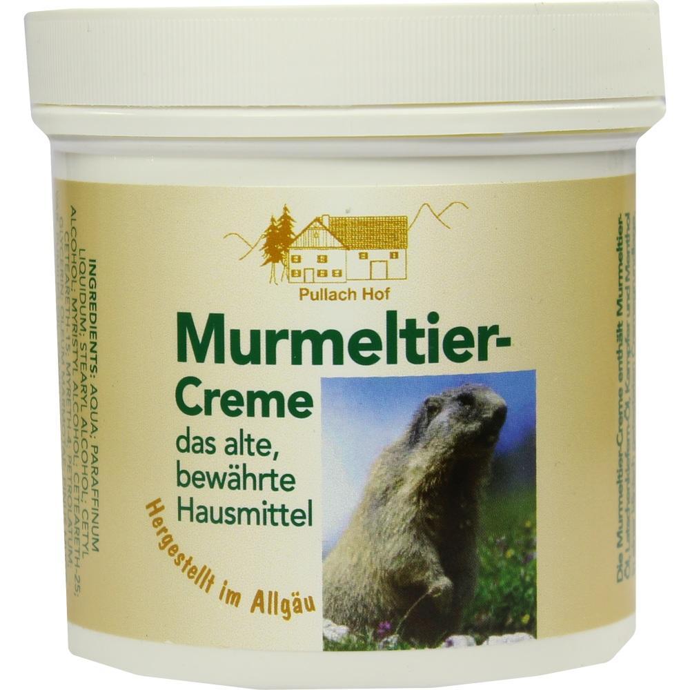 Eine Dose mit Murmeltier-Creme von Pullach Hof vor einem natürlichen Hintergrund.