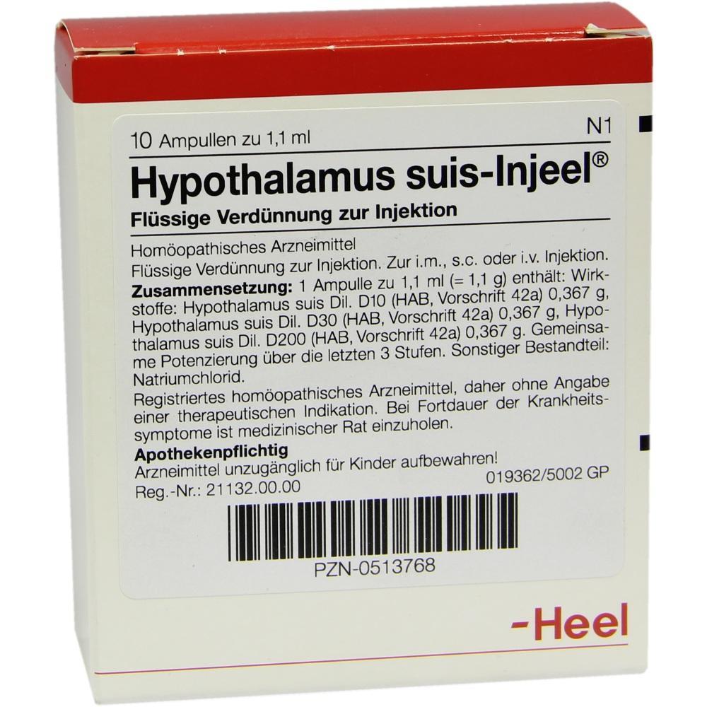 Packung von homöopathischem Arzneimittel zur Injektion mit 10 Ampullen.