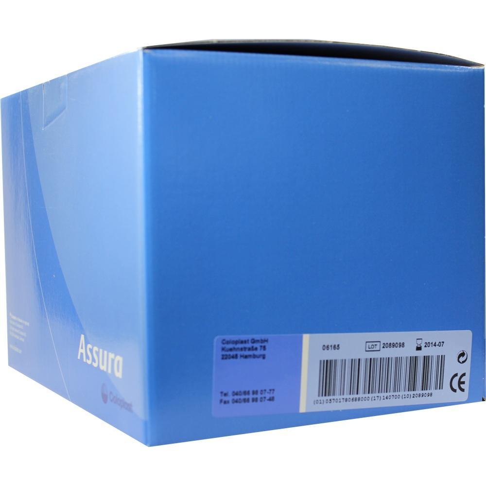 Ein blauer Karton mit einem weißen Etikett und einem Barcode.