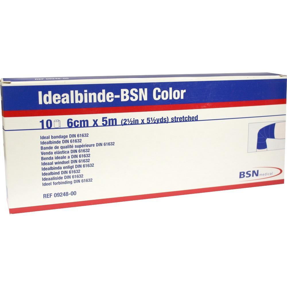 Eine Packung mit 10 Idealbinden von 6 cm x 5 m der Marke BSN.