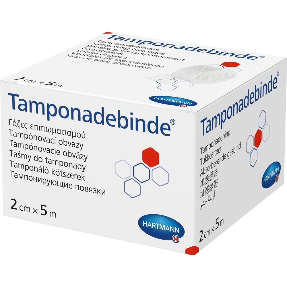Eine Verpackung für Tamponadebinden von der Marke Hartmann.