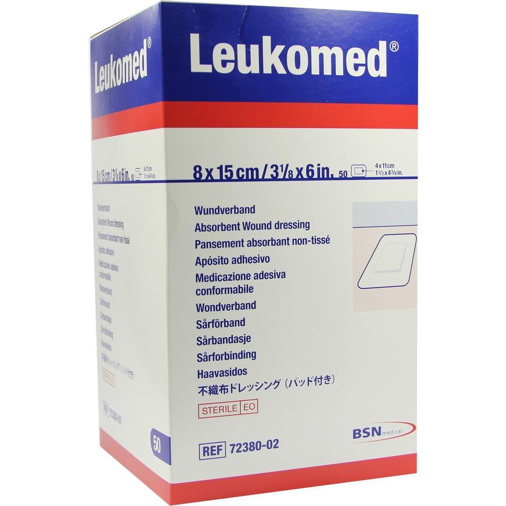 Eine Verpackung von Leukomed, die Wundverbände enthält.