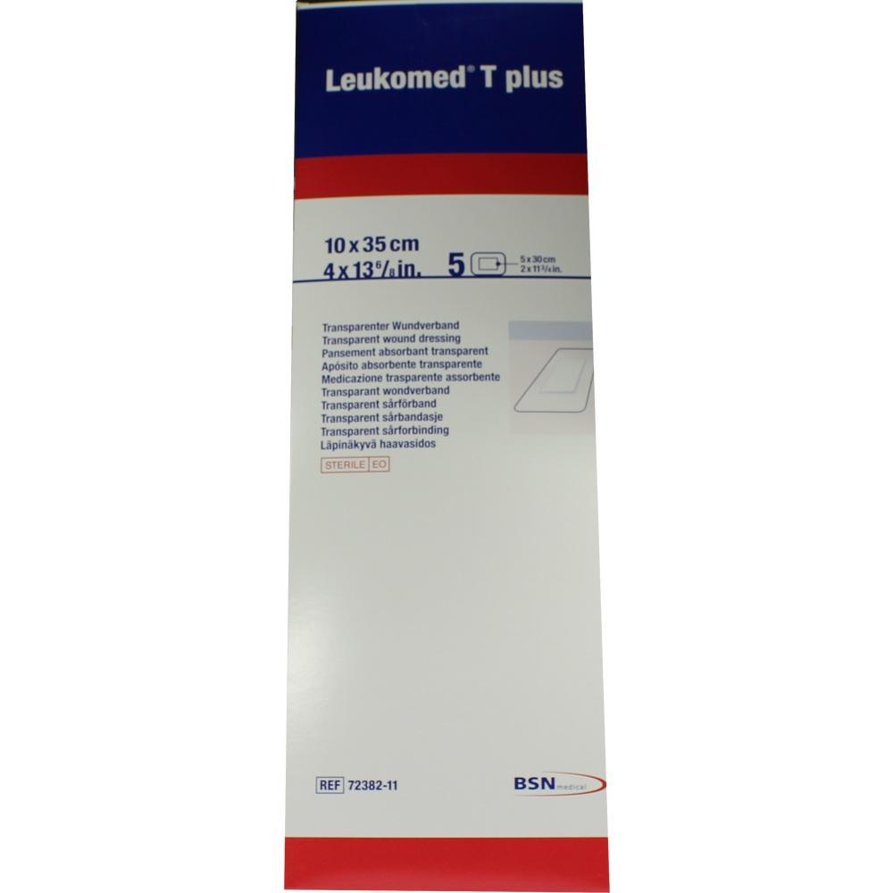 Verpackung von transparentem Wundverband, Größe 10 x 35 cm, 5 Stück.