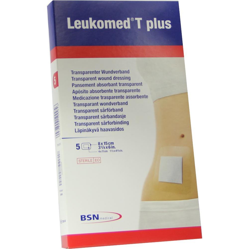 Eine Verpackung mit transparenten Wundverbänden, genannt Leukomed T plus.