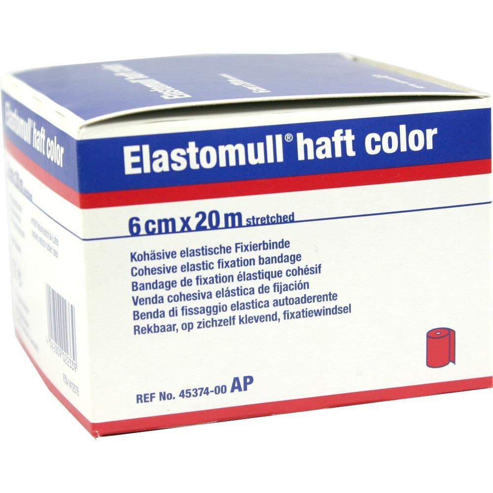 Eine Packung mit elastischer Fixierbinde namens "Elastomull haft color".