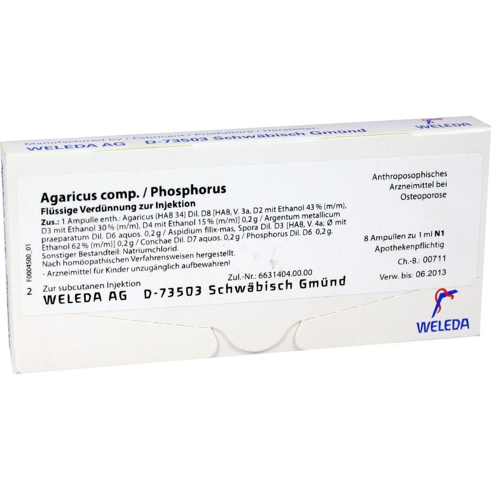 Eine Medikamentenverpackung von Weleda für Injektionen gegen Osteoporose.