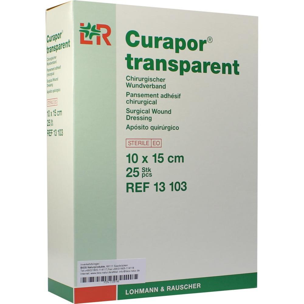 Eine Verpackung mit chirurgischen, transparenten Wundverbänden von Lohmann & Rauscher.