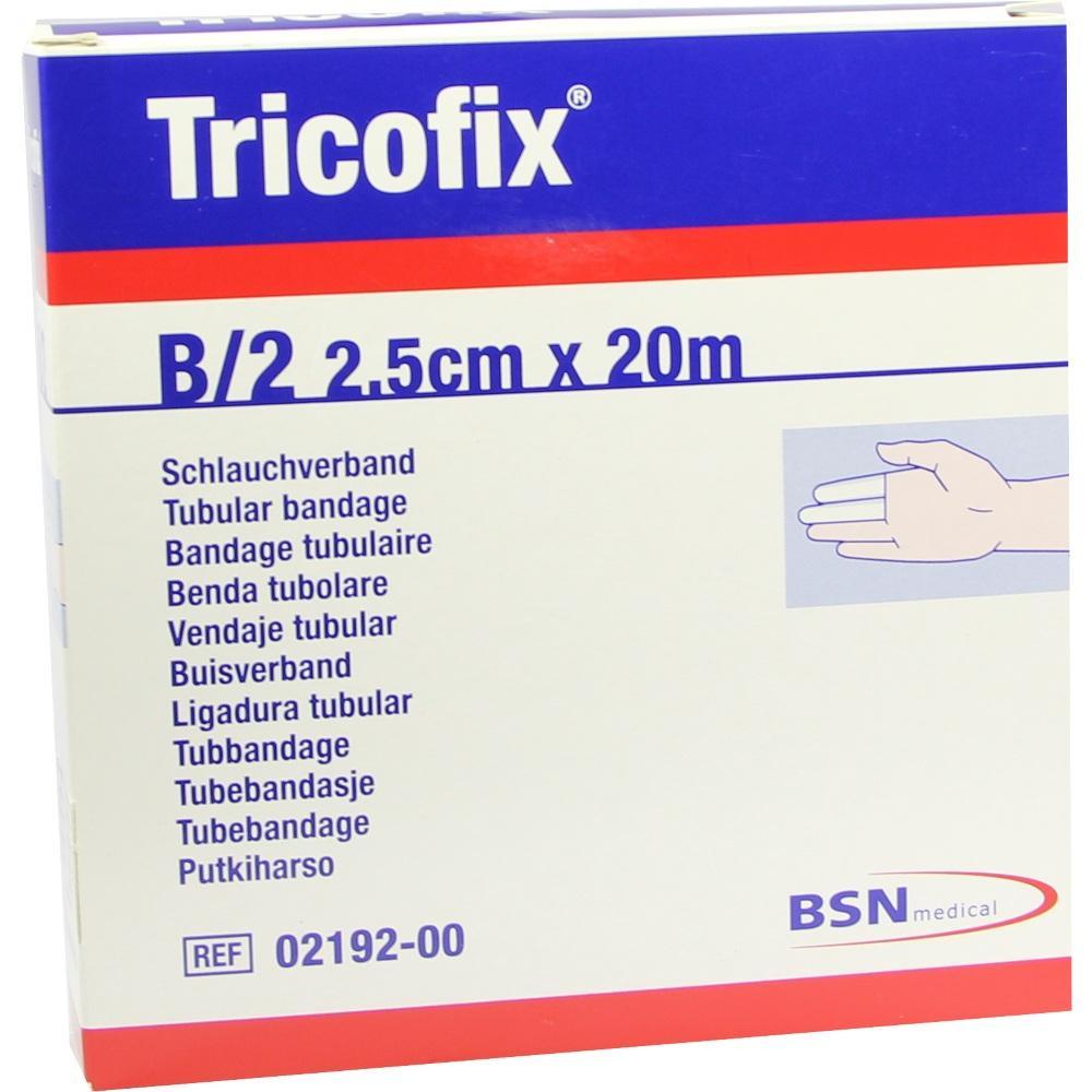Eine Verpackung für einen 2,5 cm x 20 m Schlauchverband.