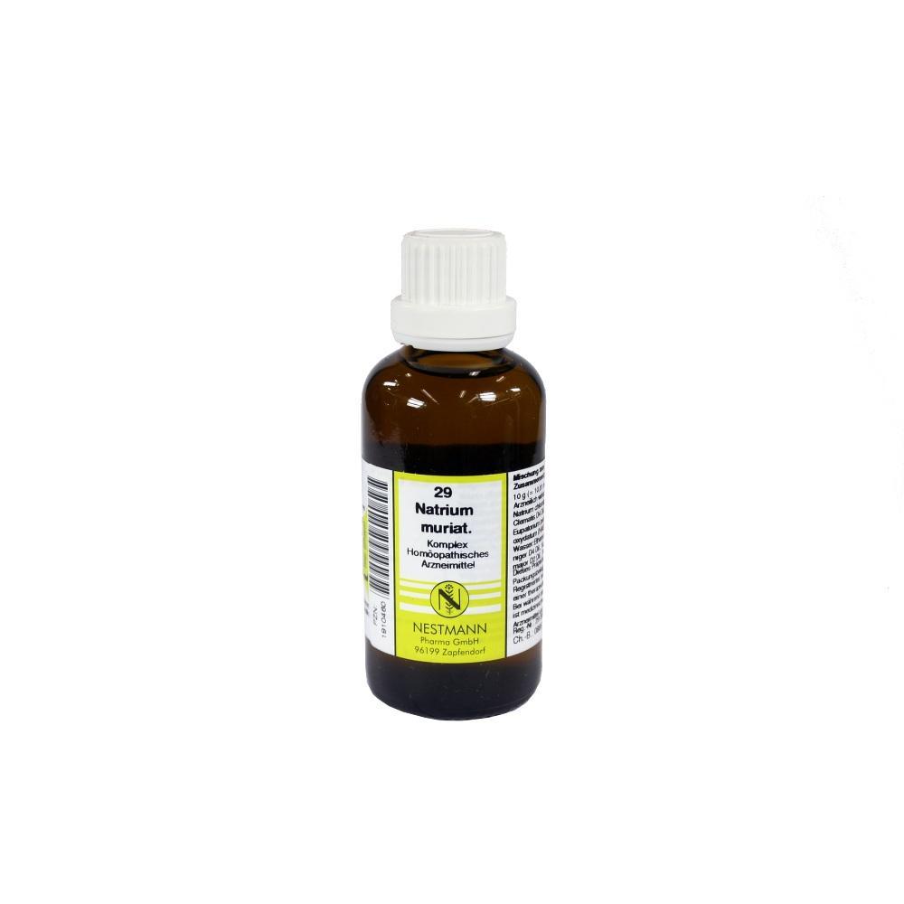 Braune Flasche mit weißem Verschluss und Etikett für homöopathisches Arzneimittel.