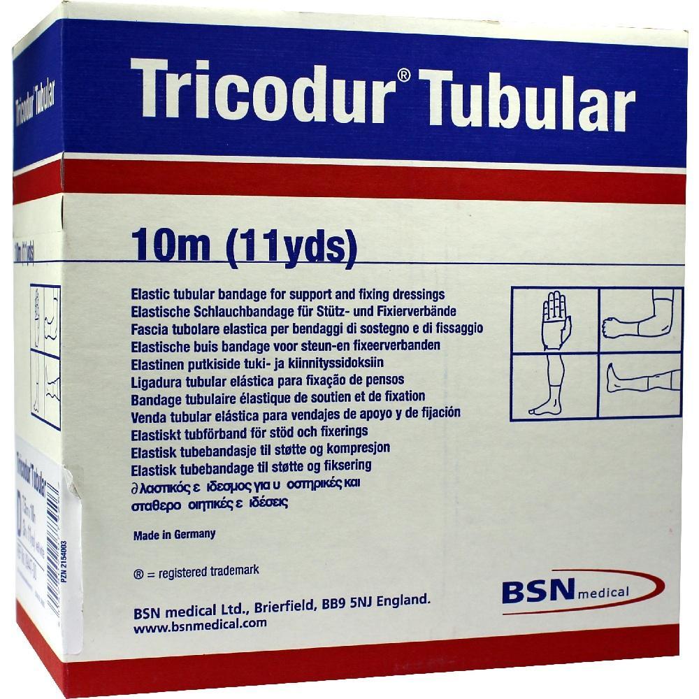 Eine Verpackung der elastischen Schlauchbandage "Tricodur Tubular" mit 10 Metern Länge.