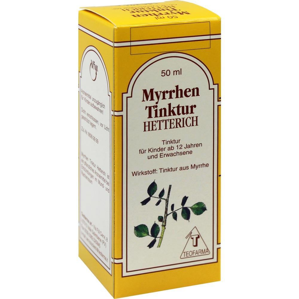 Gelbes Paket mit Myrrhen-Tinktur f&uuml;r Personen ab 12 Jahren.