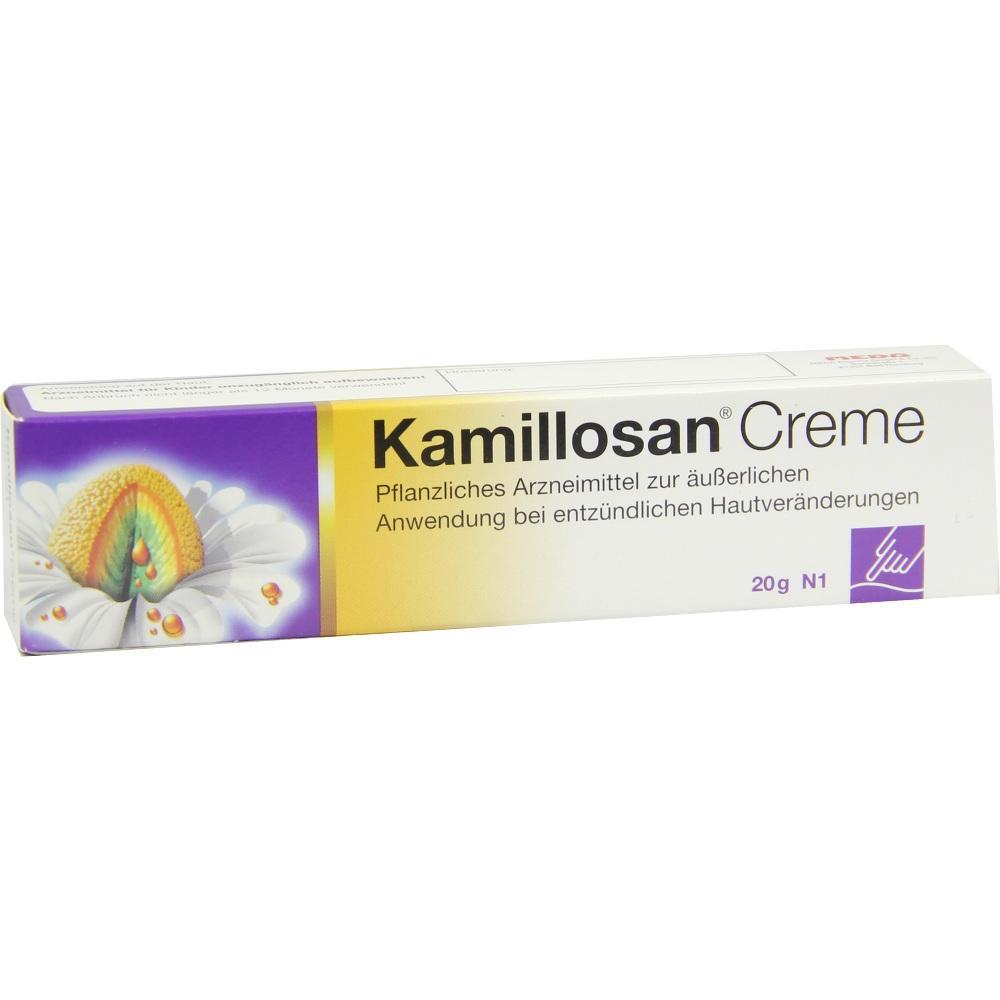 Eine Kamillosan Creme-Verpackung für entzündliche Hautveränderungen.