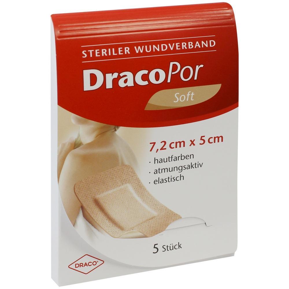 Packung mit hautfarbenen Wundverbänden, 5 Stück.
