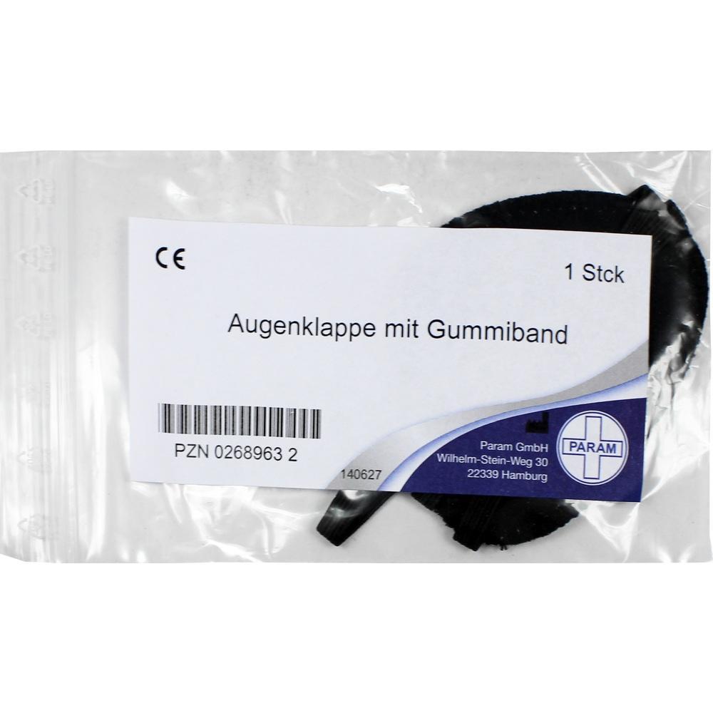 Verpackte Augenklappe mit Gummiband von Param GmbH.
