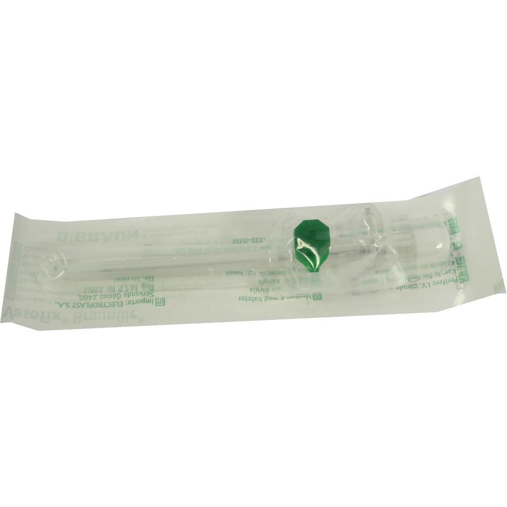 Ein steriler medizinischer Schlauch in einer Plastikverpackung.