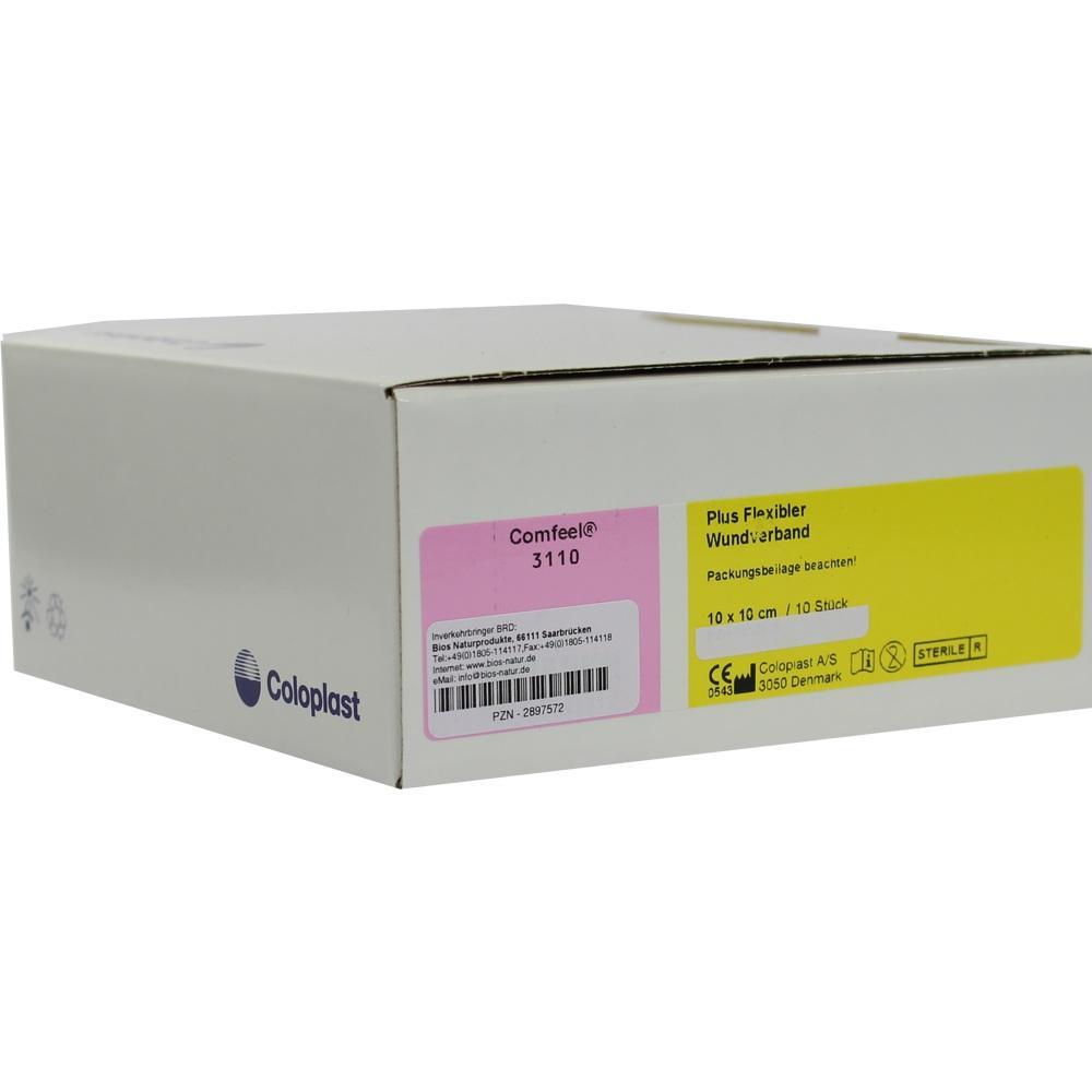 Eine weiße Box mit einem Wundverband von Coloplast.
