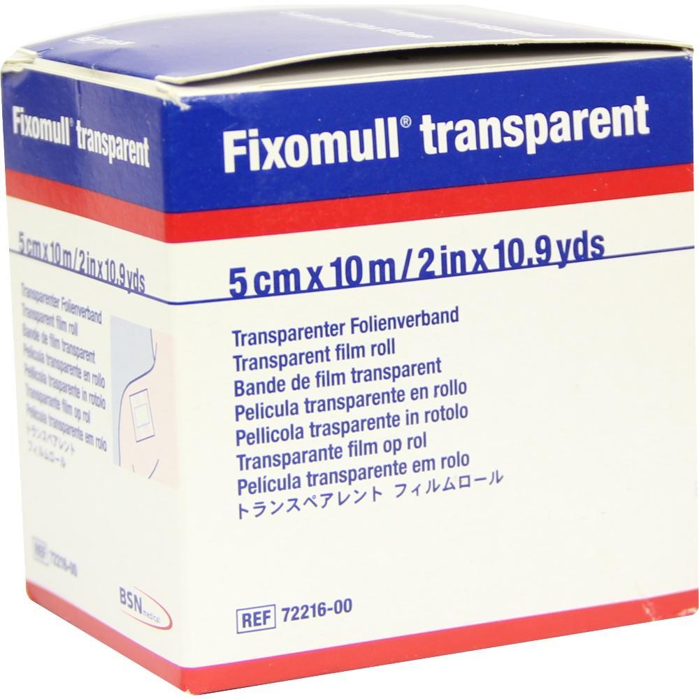 Eine Box mit transparentem Wundverband von Fixomull.