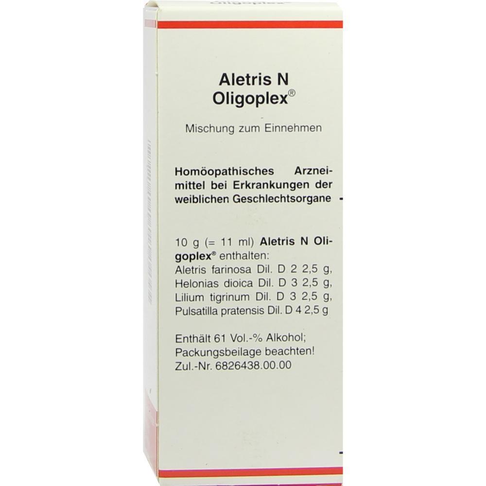 Die Verpackung zeigt ein homöopathisches Mittel für weibliche Gesundheitsbeschwerden.
