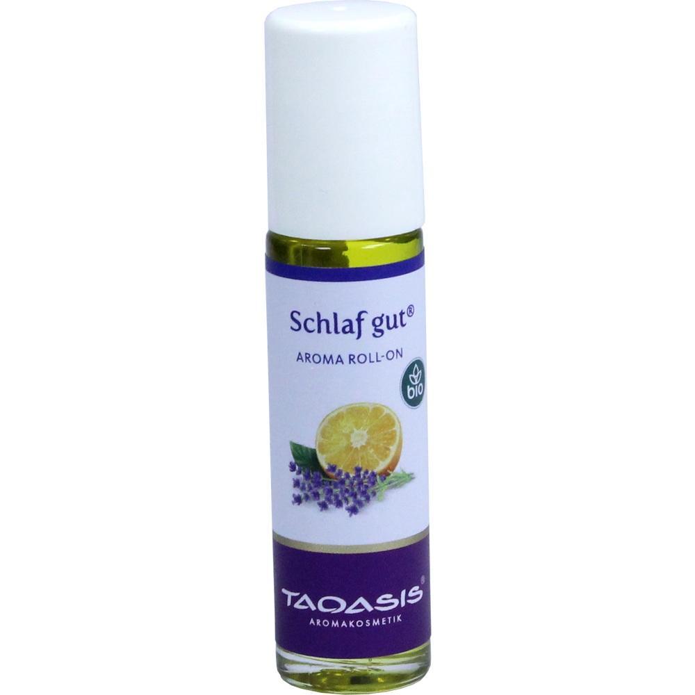 Ein lila und weißer Roll-On mit Lavendel- und Zitrusdesign.