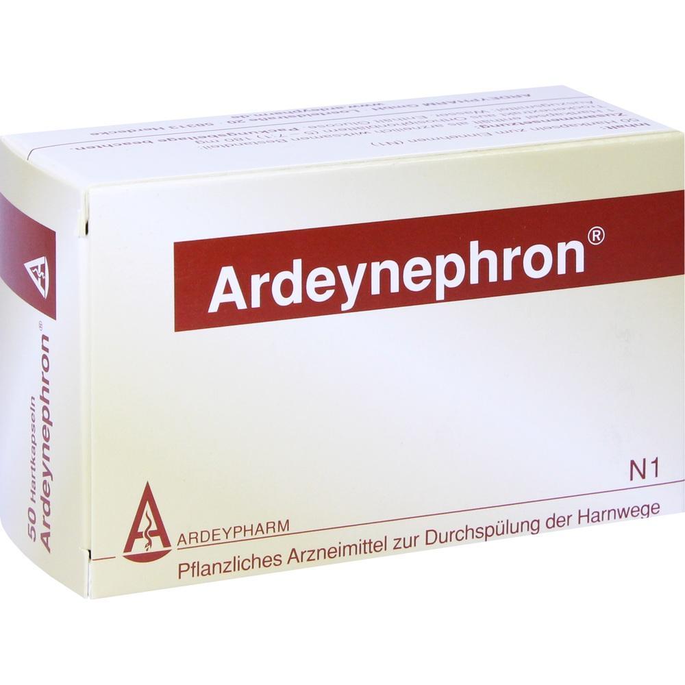 Eine weiße Arzneimittelverpackung mit der Aufschrift "Ardeynephron".