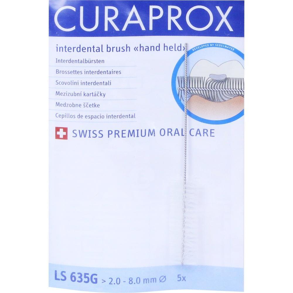 Eine Packung Interdentalb&uuml;rsten der Marke Curaprox f&uuml;r Zahnpflege.