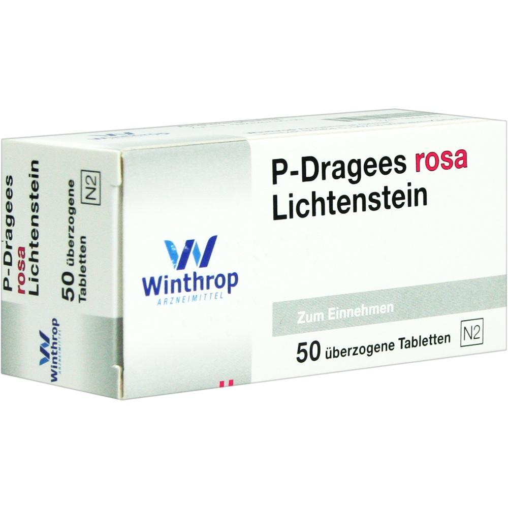 Eine Medikamentenschachtel mit 50 überzogenen Tabletten.