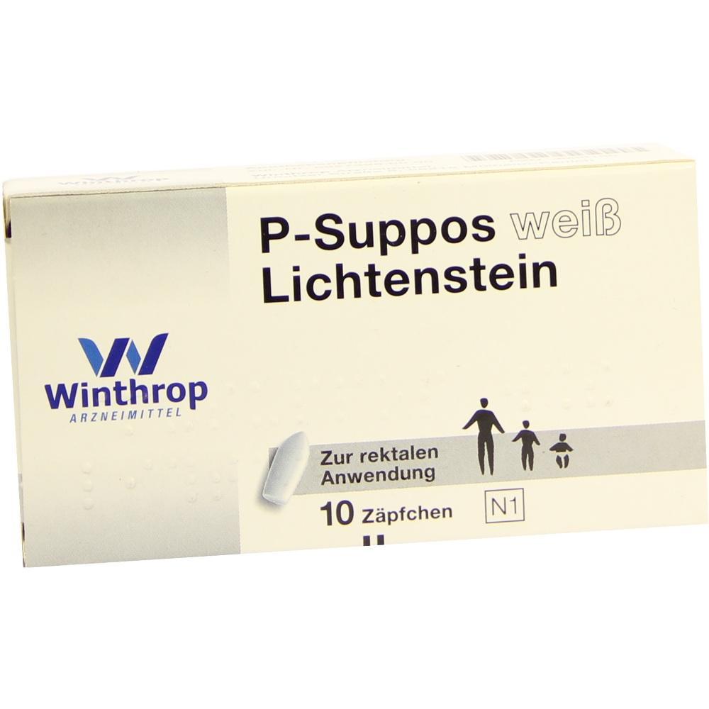 Eine Packung mit 10 rektalen Zäpfchen der Marke "Winthrop".