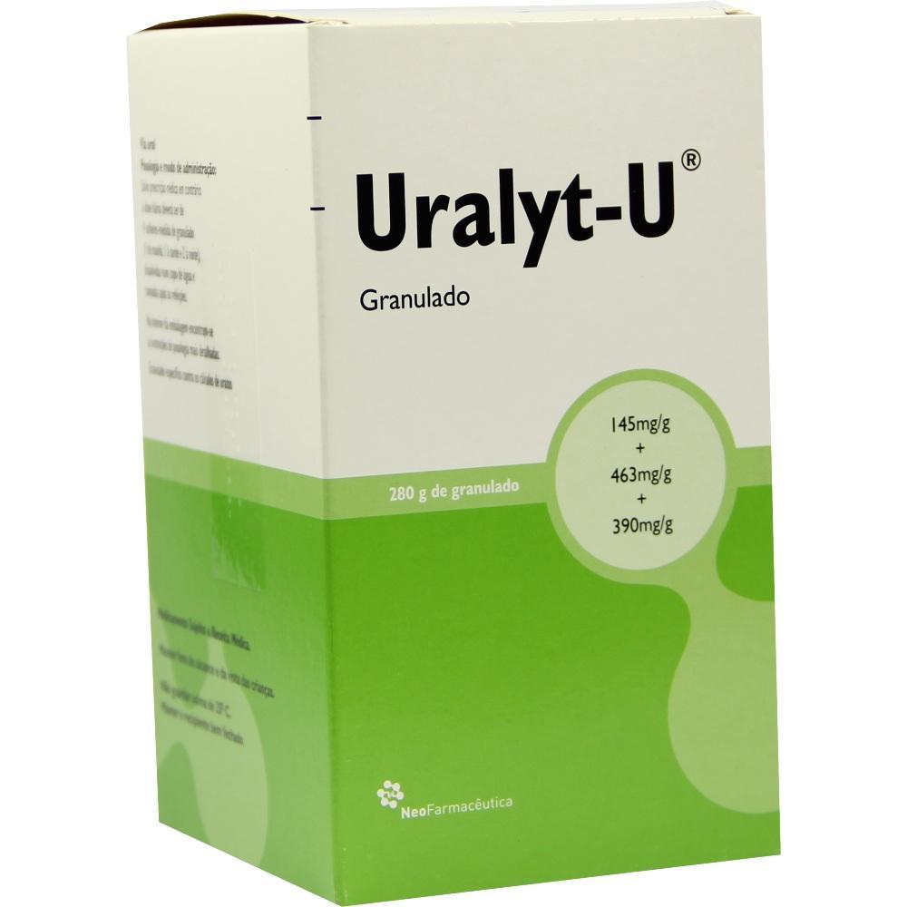 Eine weiße und grüne Medikamentenschachtel mit der Aufschrift "Uralyt-U".