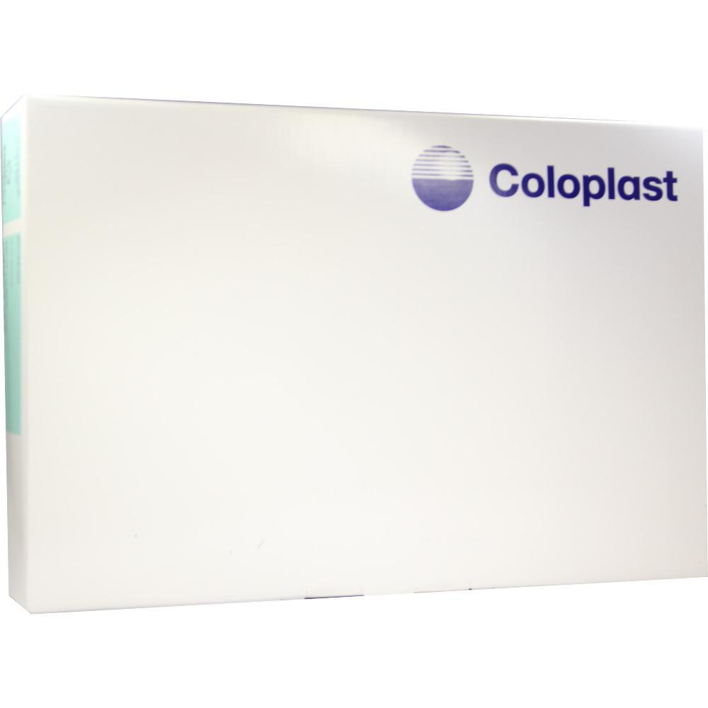 Eine wei&szlig;e Schachtel mit dem Logo und Text "Coloplast" in der oberen rechten Ecke.