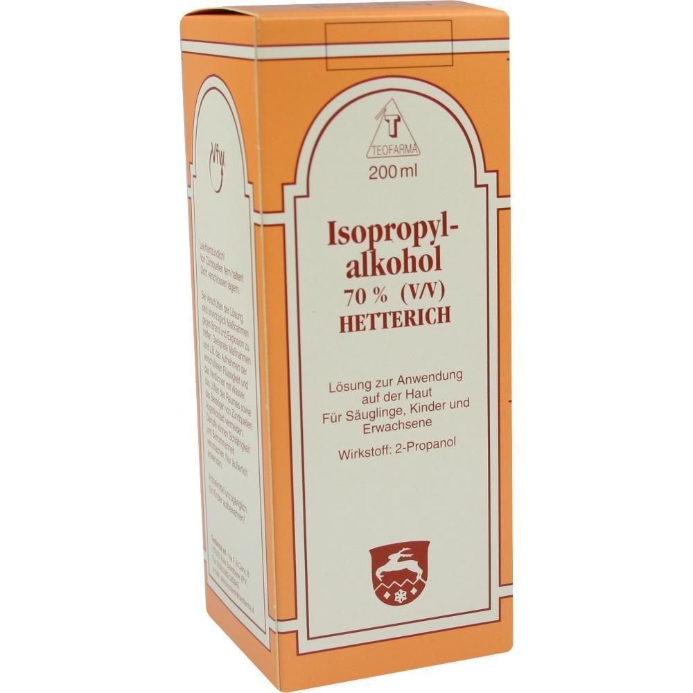 Eine orange-wei&szlig;e Verpackung f&uuml;r 70% Isopropylalkohol zur Hautanwendung.