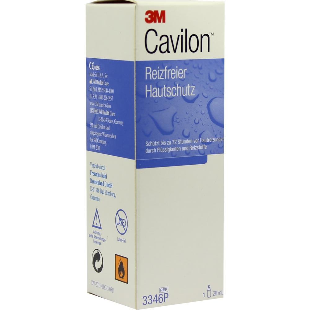 Eine Packung von Cavilon reizfreiem Hautschutz, der bis zu 72 Stunden schützt.
