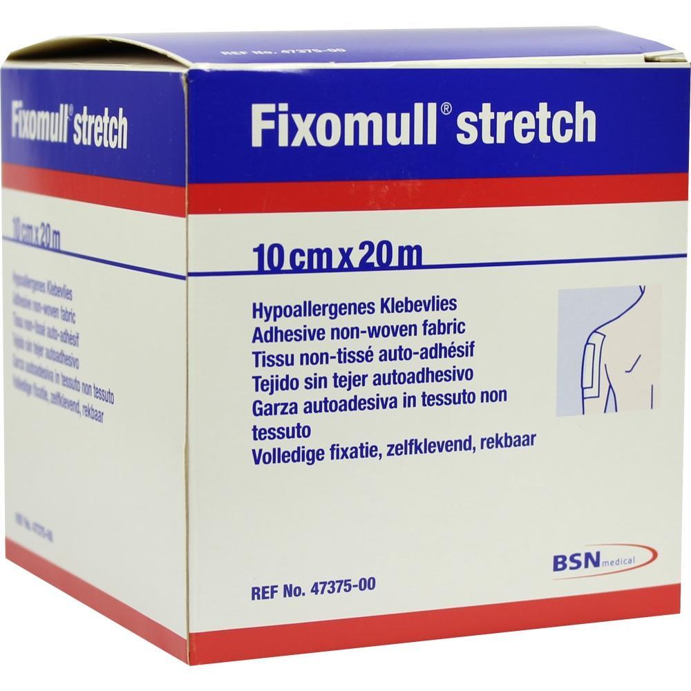 Eine Packung Fixomull stretch Klebevlies, Größe 10 cm x 20 m.