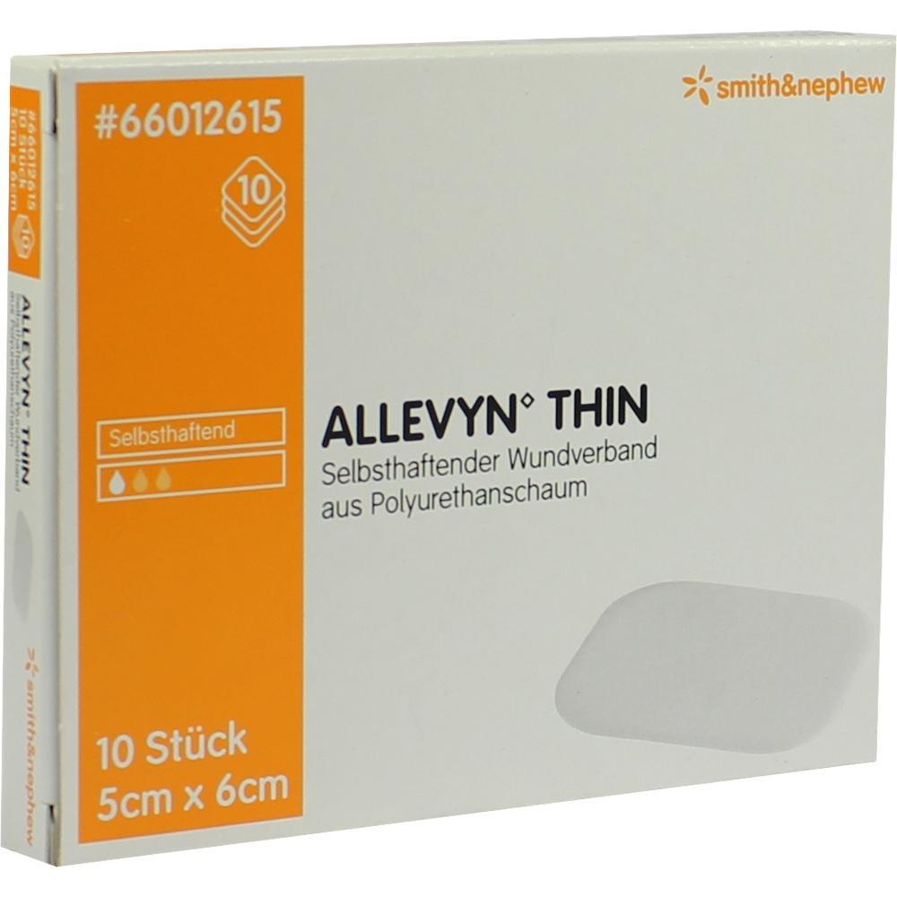 Die Verpackung zeigt selbsthaftende Wundverbände aus Polyurethanschaum.