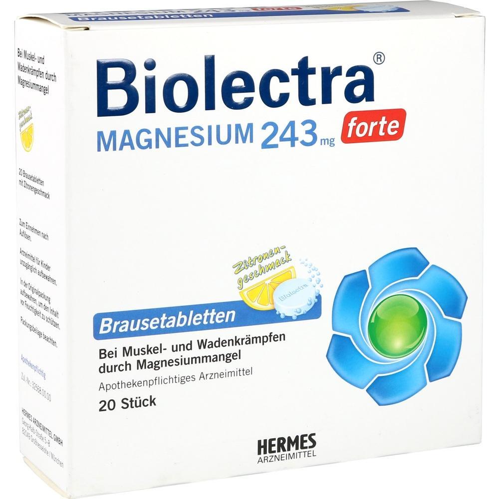 Eine Packung Brausetabletten gegen Muskelkr&auml;mpfe mit Zitronengeschmack.