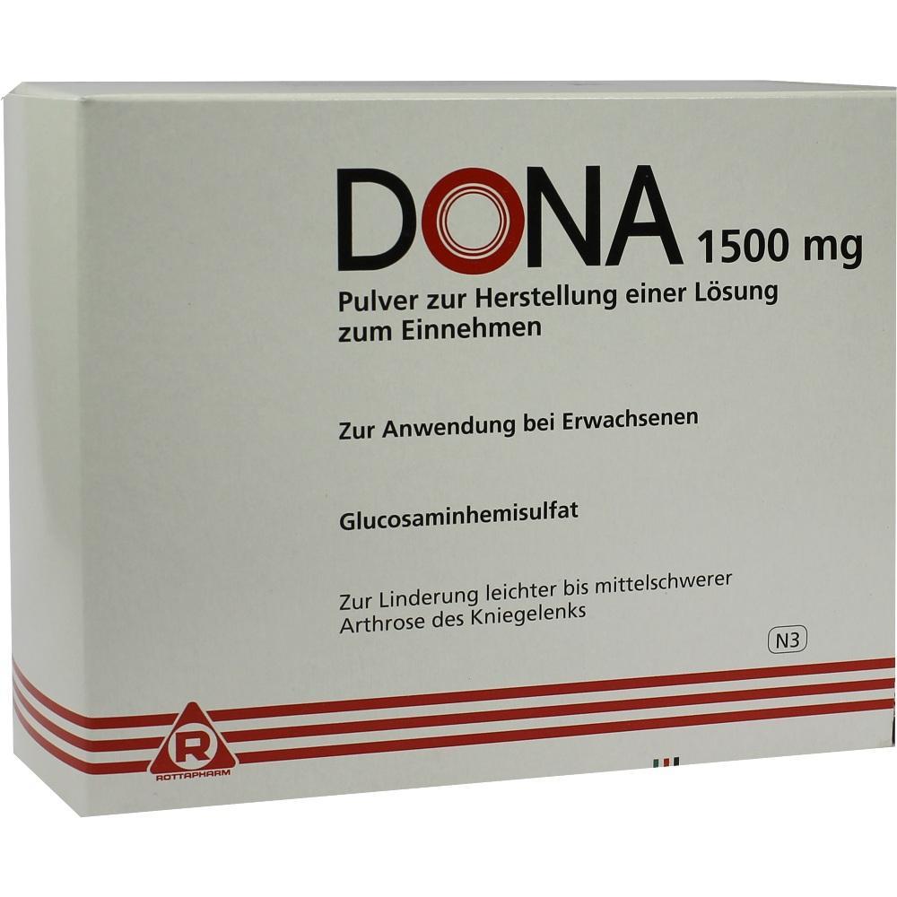 Eine Schachtel mit Pulver zur Behandlung von Arthrose im Knie.