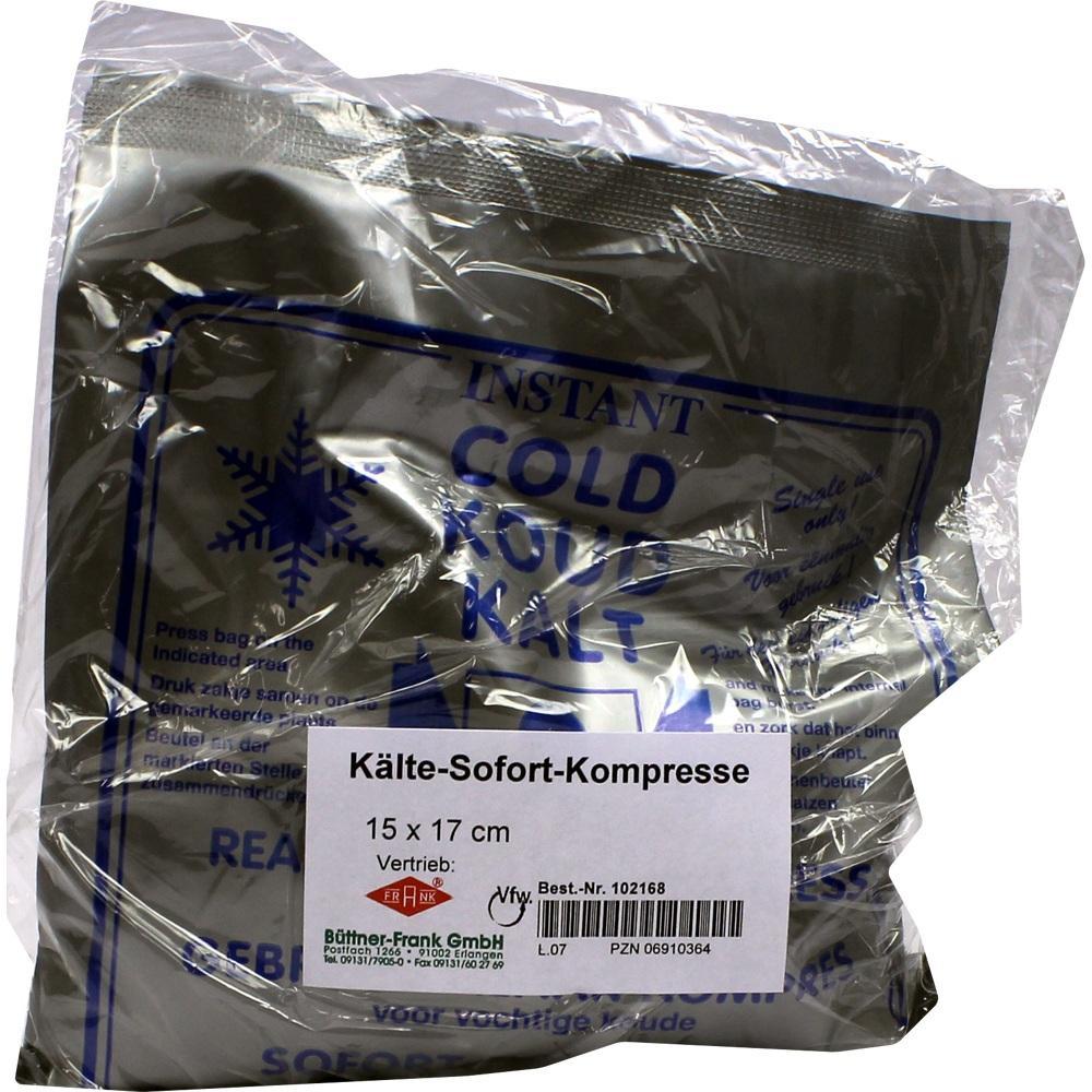Eine Kälte-Sofort-Kompresse in einer Plastikverpackung.