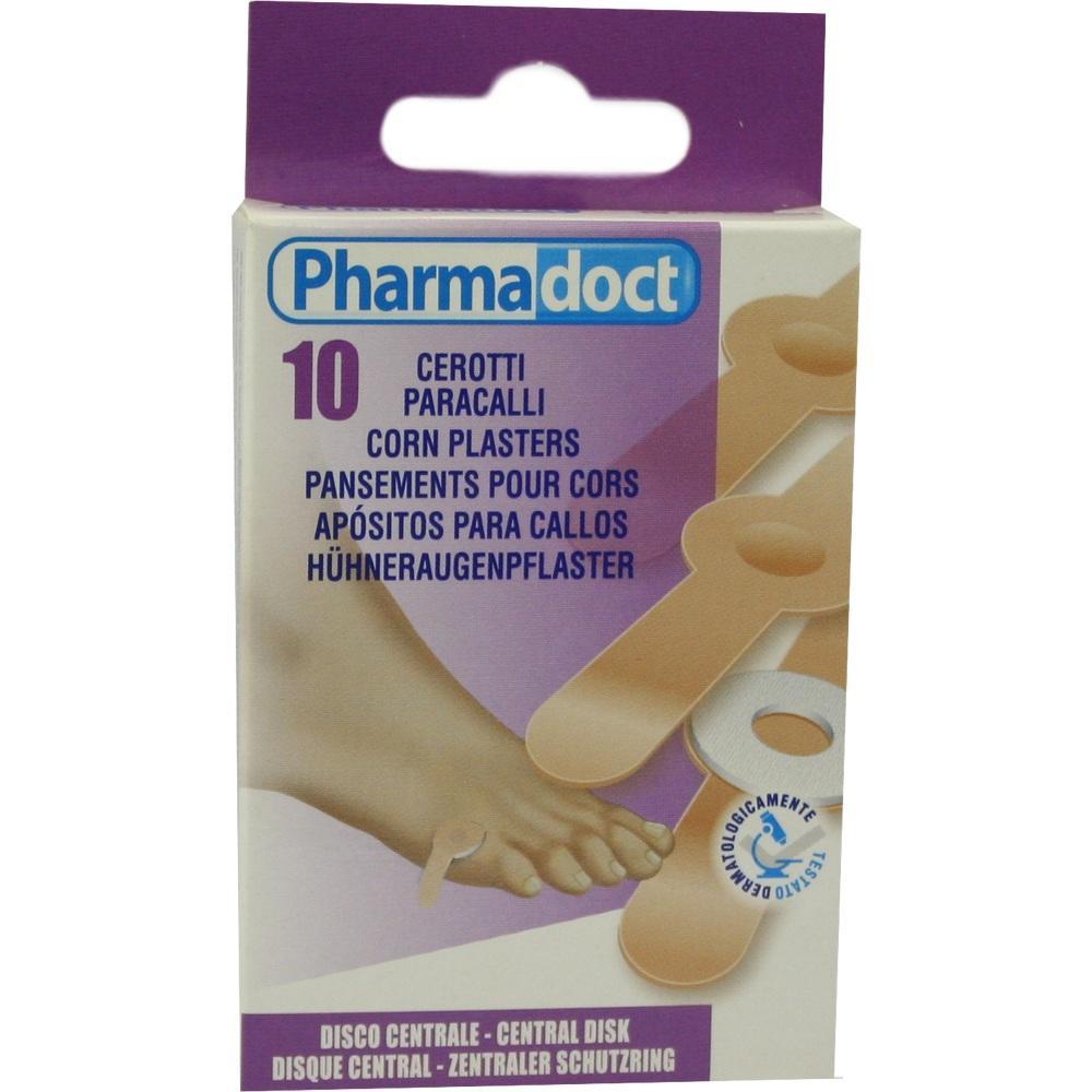 Verpackung von Hühneraugenpflastern mit einem Bild von einem Fuß.