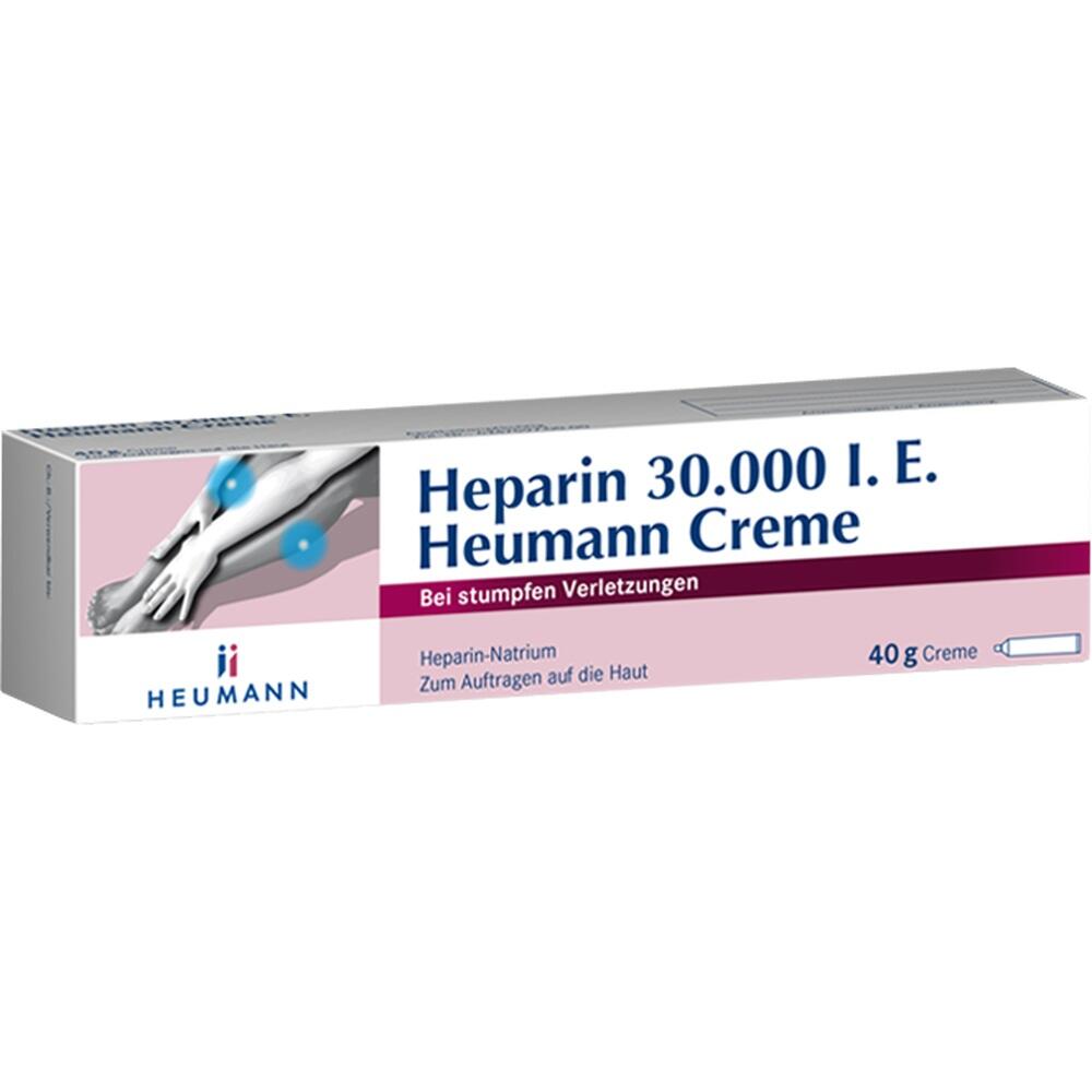 Heparin Creme zur Behandlung von stumpfen Verletzungen.