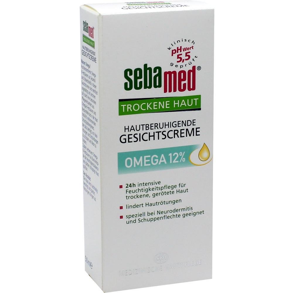 Weiße Verpackung einer feuchtigkeitsspendenden Gesichtscreme für trockene Haut.