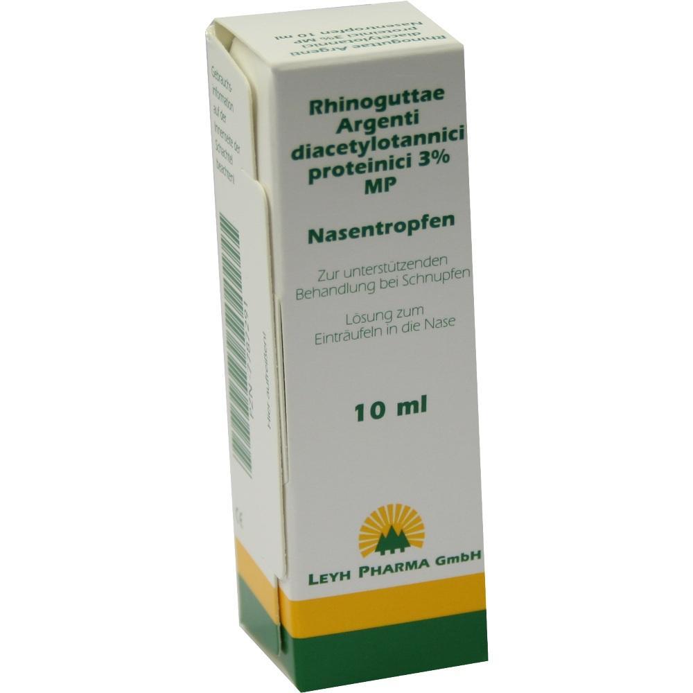 Schachtel mit Nasentropfen zur Behandlung von Schnupfen, 10 ml.