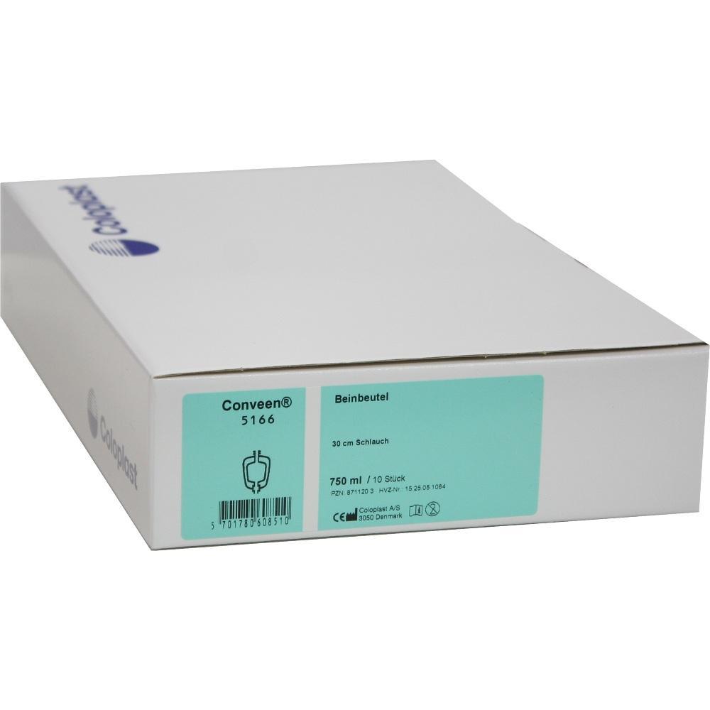 Eine weiße Box mit der Aufschrift "Beinbeutel" auf einem grünen Etikett.