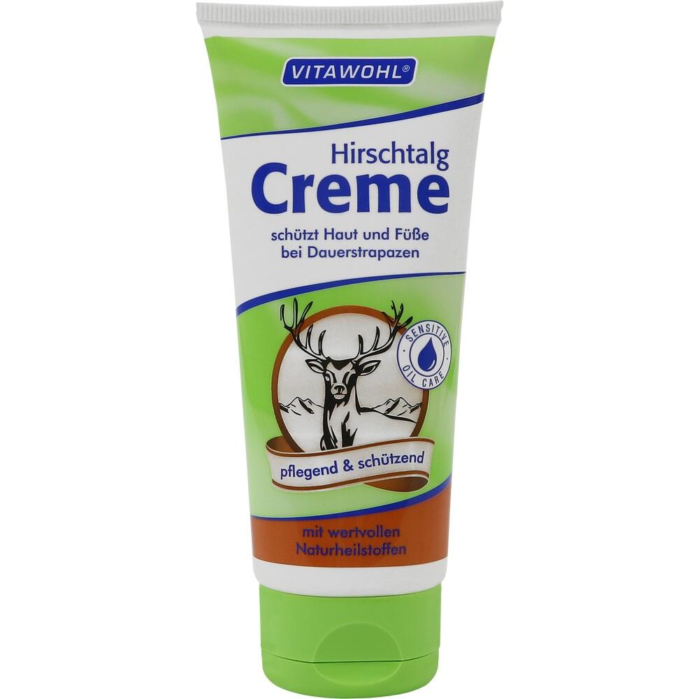Eine Tube mit Hirschmotiv enthält Creme zum Schutz der Haut bei Beanspruchung.