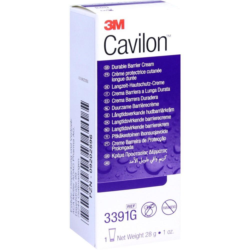 Eine Verpackung der 3M Cavilon Langzeit-Hautschutz-Creme.