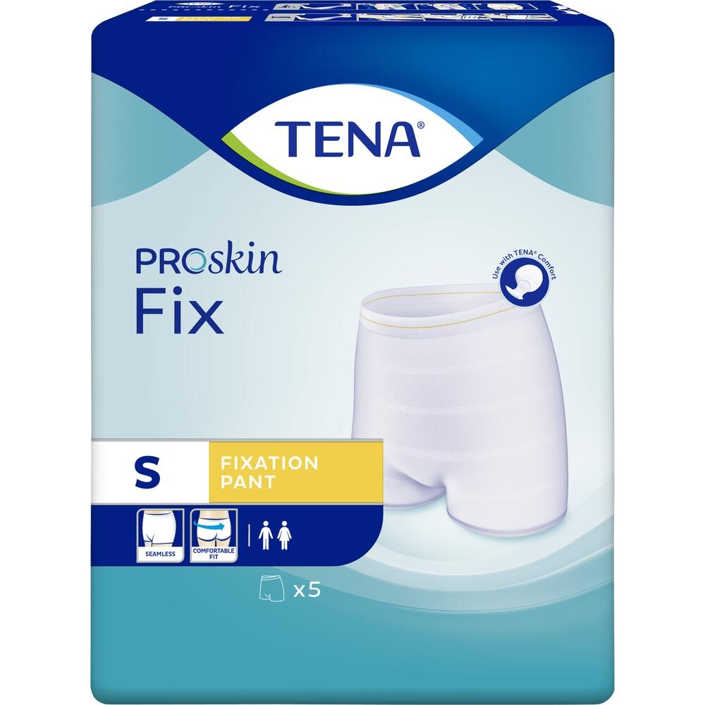 Packung von TENA ProSkin Fix Fixierhosen in Größe S.