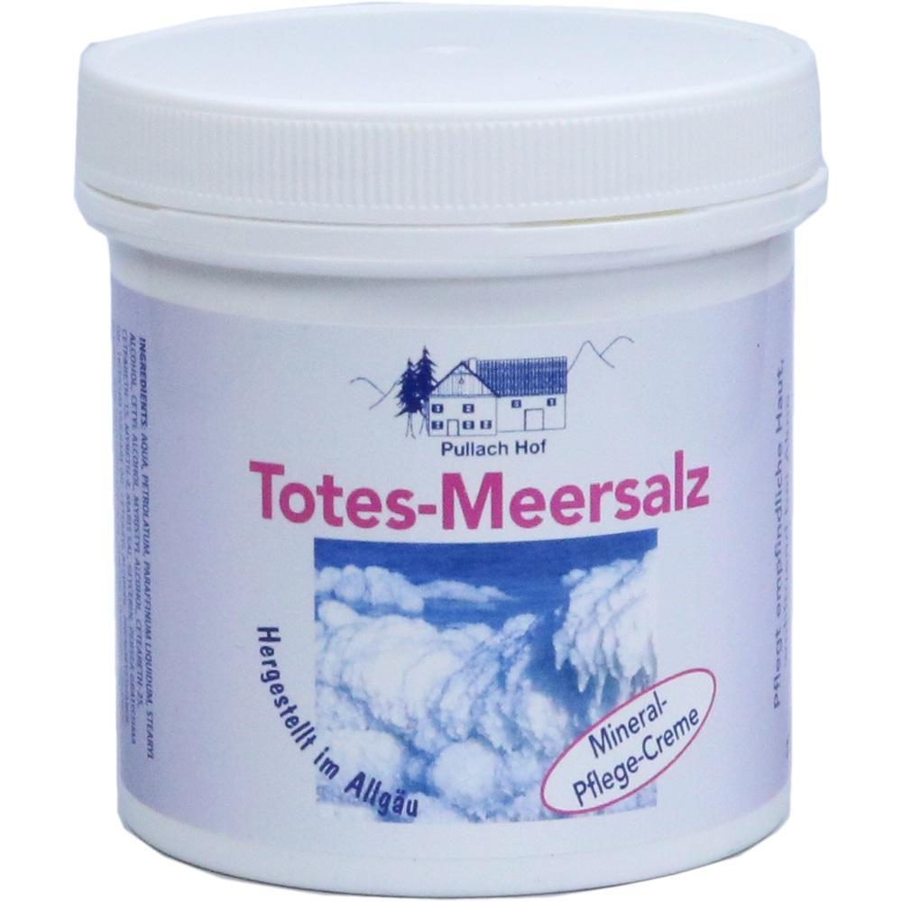 Dose mit Totes-Meersalz-Creme, hergestellt im Allgäu.