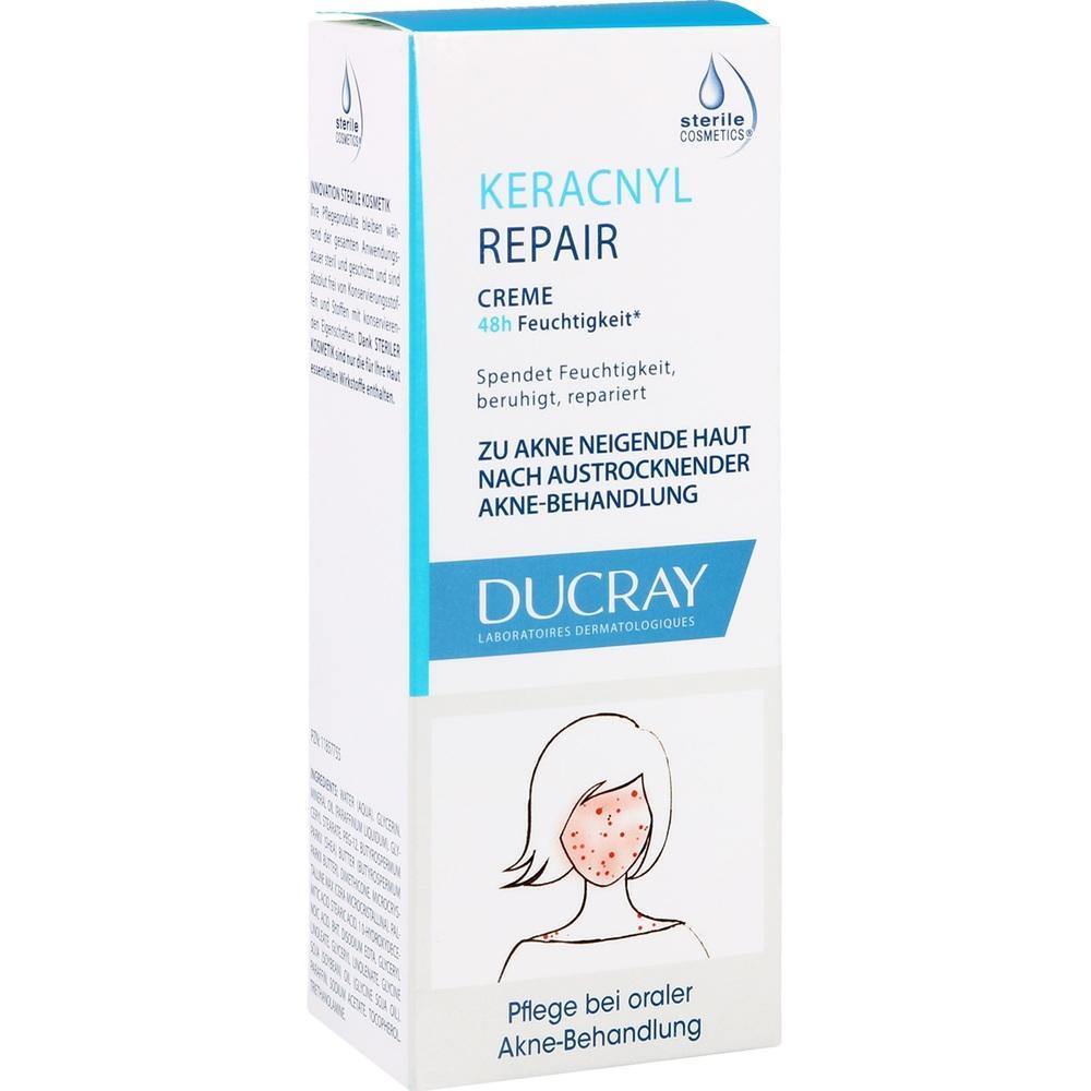 Eine Creme-Verpackung f&uuml;r Akne-behandelte Haut von Ducray.