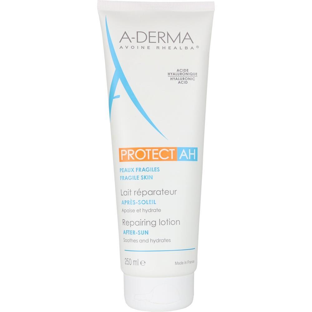 Eine Tube After-Sun-Lotion von A-Derma f&uuml;r empfindliche Haut.